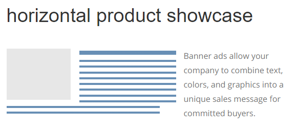 horizontal product showcase EHS